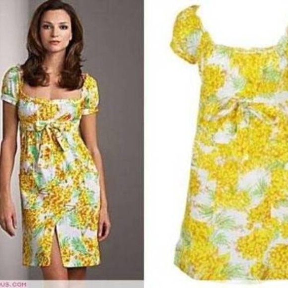dvf yellow dress